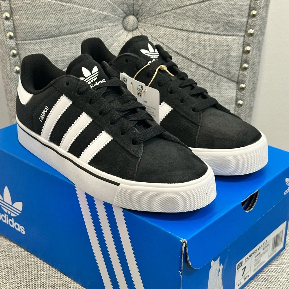 Adidas Campus Throwback Design, VULC J IH8038 Sneakers, Size 7